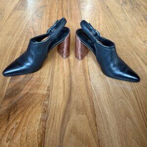 Vince Pyra Pointed Toe Slip On Slingback High Heel